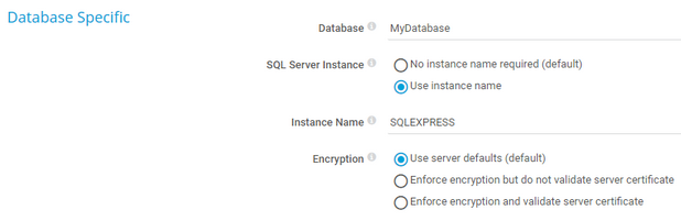 Database Specific