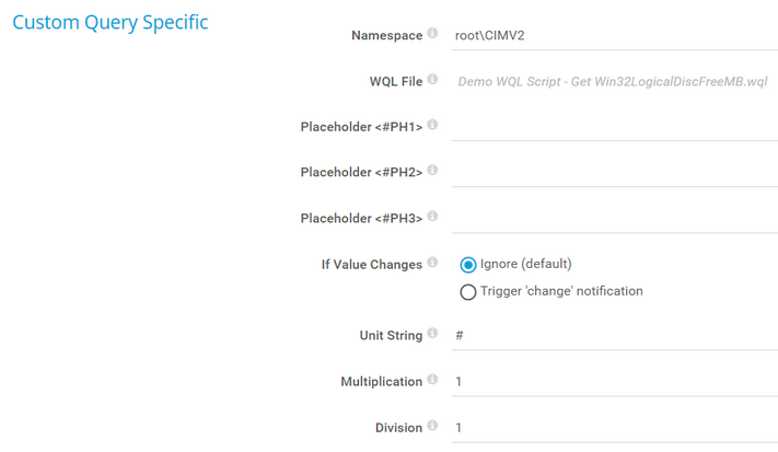 Custom Query Specific